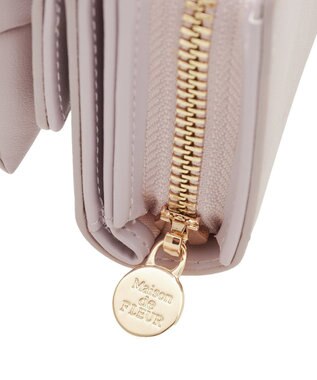 Maison de FLEUR EC限定ボリュームリボンウォレット Lavender