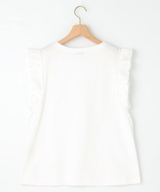 組曲 L Jazzy-Jersey フリル袖Ｔシャツ アイボリー系