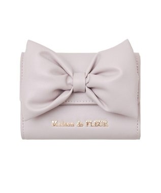 Maison de FLEUR EC限定ボリュームリボンウォレット Lavender