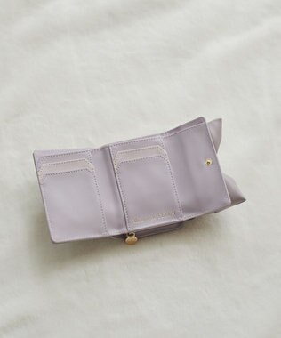 Maison de FLEUR EC限定ボリュームリボンウォレット Lavender