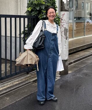 woadblue 【157】Deck-Overall デニムオーバーオール VINTAGE BLUE