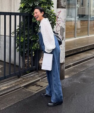 woadblue 【157】Deck-Overall デニムオーバーオール VINTAGE BLUE