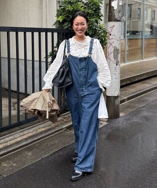 woadblue 【157】Deck-Overall デニムオーバーオール VINTAGE BLUE