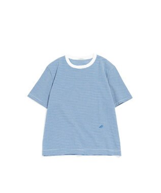 LENO THIN BORDER T-SHIRT / 細ボーダーTシャツ 《UNISEX》 WHITE×BLUE