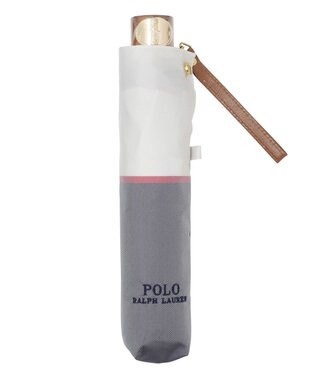 MOONBAT POLO RALPH LAUREN(ポロ ラルフローレン) 折りたたみ傘 ロゴ刺繍 バイカラー ネイビーブルー