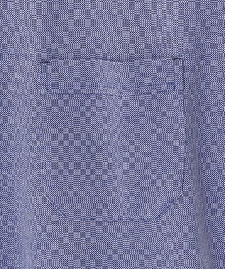JOSEPH ABBOUD クールビズ【WEB限定・速乾】シャンブレー ポロシャツ ブルー系