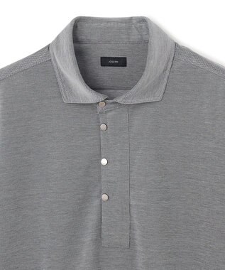 JOSEPH HOMME 【接触冷感】アイスコットンカノコ　ポロ ライトグレー系