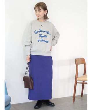 AMERICAN HOLIC エコカルット総針タイトスカート Purple