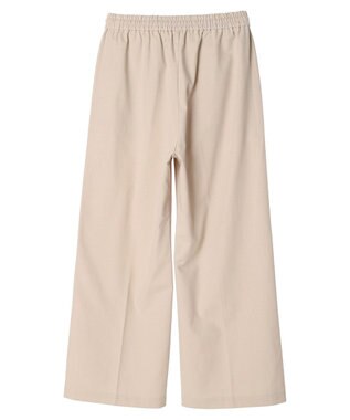 Green Parks 綿麻混イージーワイドパンツ Light Beige