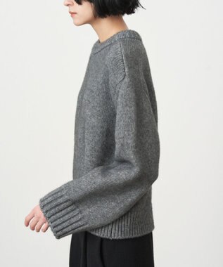 ATON YAK WOOL | モックネックセーター GRAY