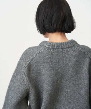 ATON YAK WOOL | モックネックセーター GRAY