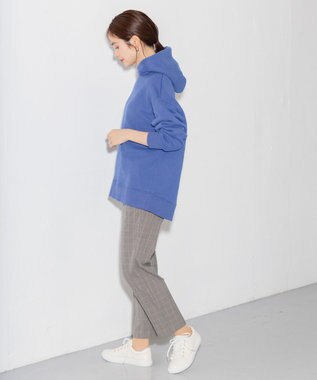 ANY L 【ウエストゴム/ストレッチ/裏起毛】シークレットウォーム　テーパードパンツ ベージュ千鳥