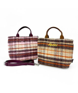 ROOTOTE 3651【2way】SC.スクエア.チェック-A 01：ベージュ