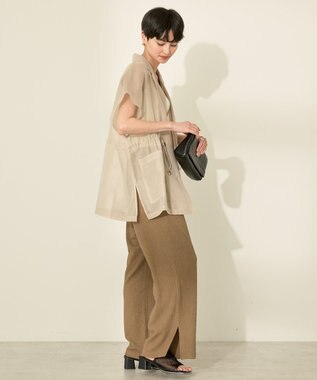 AMERICAN HOLIC シアーオーバーサイズテーラードベスト【WEB限定カラー有り】 Beige