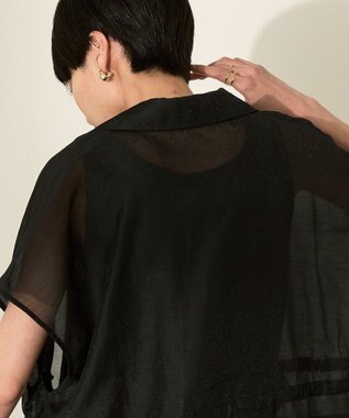 AMERICAN HOLIC シアーオーバーサイズテーラードベスト【WEB限定カラー有り】 Black