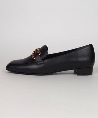 Dominic3 ダブルリング レザーローファー ブラック