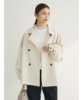 Green Parks ・ＥＬＥＮＣＡＲＥ　ＤＵＥ　ミドル丈トレンチコート Ivory