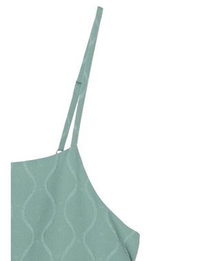 Green Parks ・ＥＬＥＮＣＡＲＥ　ＤＵＥ　ジャカードキャミワンピ Green