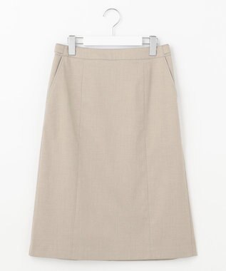 J.PRESS LADIES L 【洗える・撥水・防汚】コットンFITTYシャーク スカート ベージュ系