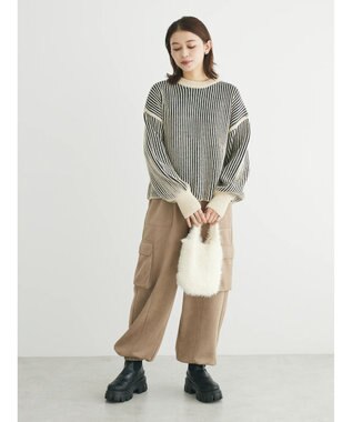 Green Parks ２ｗａｙ前後ニットプルオーバー Light Beige