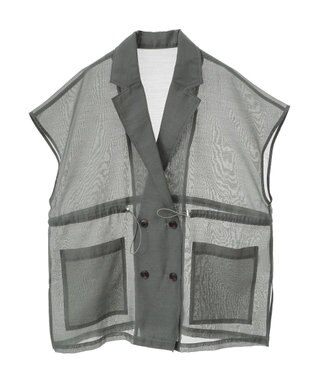 AMERICAN HOLIC シアーオーバーサイズテーラードベスト【WEB限定カラー有り】 Khaki