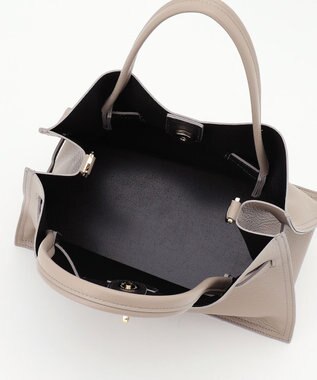 23区 【VIOLAd'ORO】イタリアンWフェイスレザー トートバッグ ベージュ系