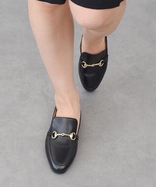 INTER-CHAUSSURES 【FABIO RUSCONI】サケットビットローファー ブラック