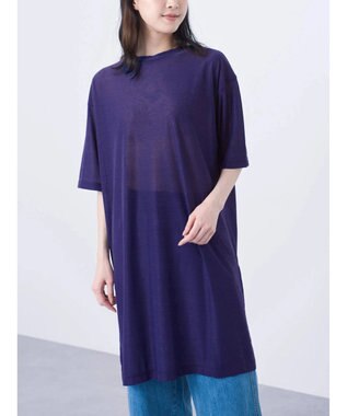 Green Parks シアーカットチュニック Blue