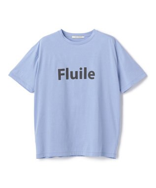 BEIGE， STELLERITE / コットンロゴTシャツ Sax