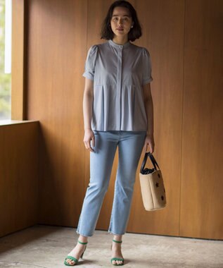 組曲 S ミッドデニム パンツ ブリーチインディゴ系