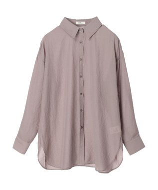 earth music&ecology シアーボーイズライクシャツ Off White