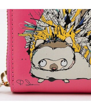 UNBILLION ペルケ perche × 髙嶋シオンコラボ ・ジャバラカードアートウォレット ピンク