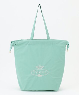 TOCCA 【A4サイズ対応・折りたたみ可】TRAVELING SUBBAG ロゴサブバッグ スカイブルー系