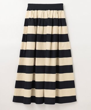 NAVE 【Nave　洗える】ボーダースカート ブラック系1