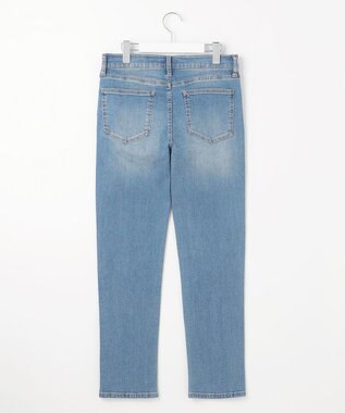 J.PRESS LADIES L 【洗える】BASIC STRETCH DENIM スキニー パンツ ダルブルー系