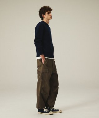 J.PRESS MEN 【J.PRESS ORIGINALS】【UNISEX】Polyester Aero Twill Easy Cargo Pants ダークグリーン系
