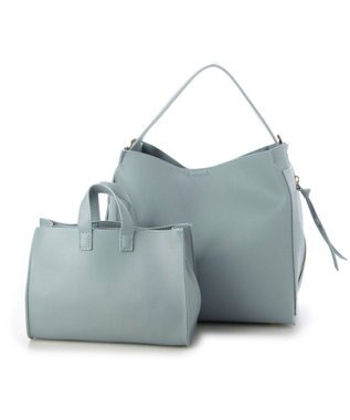 UNBILLION カシュカシュ cachecache / ミニトート付サイドポケット2wayトーバッグ サックスブルー