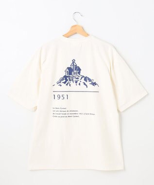 SHARE PARK LADIES 【UVカット・吸水速乾・ストレッチ・軽量 】バックプリントTシャツ ホワイト系