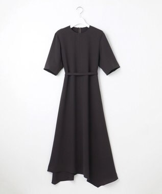 撥水加工/洗える】キューティクルストレッチツイル イレギュラーヘム