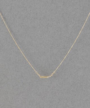 Phoebe 【金属アレルギー対応】ストレートバービジューネックレス　ゴールド ゴールド