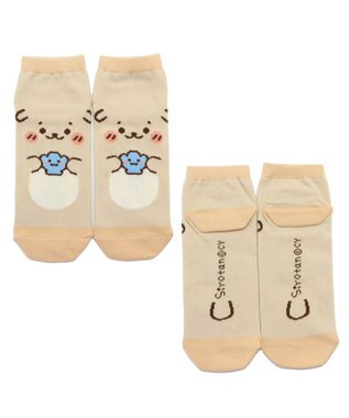 Mother garden しろたん スニーカー靴下 2足セット 《らっこいぬ/たまごかけごはん》 スニーカーソックス 21cm~24cm