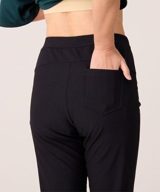 Chacott マイクロリブブーツカットパンツ ブラック