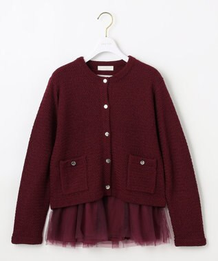 ANY SIS 【2SET】チュールインナー ツイン ボルドー