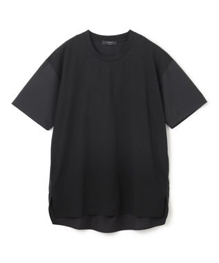 JOSEPH HOMME カバーリングジャージー　ブロッキングカットソー ブラック系