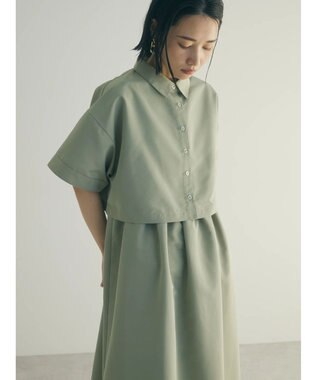 Green Parks armonia．ＳＥＴ２点　シャツワンピース Green