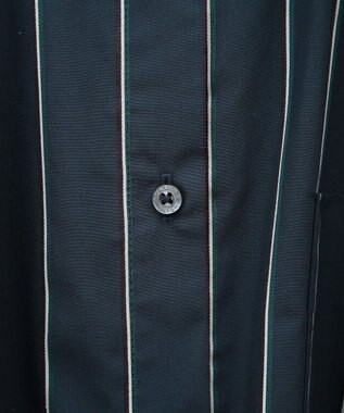 AMERICAN HOLIC ドビーストライプロングシャツ Navy