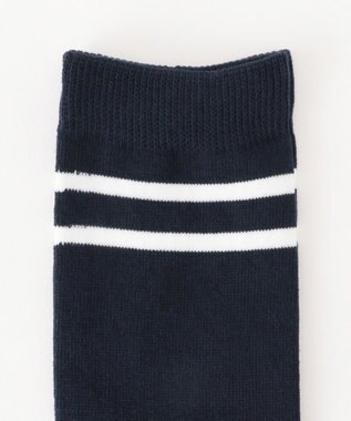 23区GOLF 【WOMEN】フラッグモチーフ ニーハイソックス ネイビー系