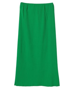 AMERICAN HOLIC 針抜きテレコタイトスカート Black