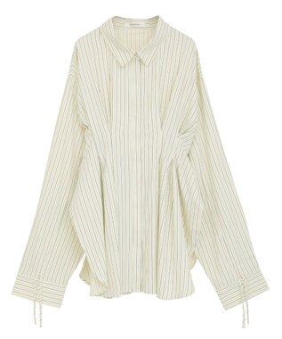 Green Parks ドロストシャーリングウエストタックシャツ Ivory