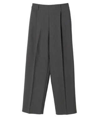 Green Parks あったかきれいシルエットストレートパンツ Gray